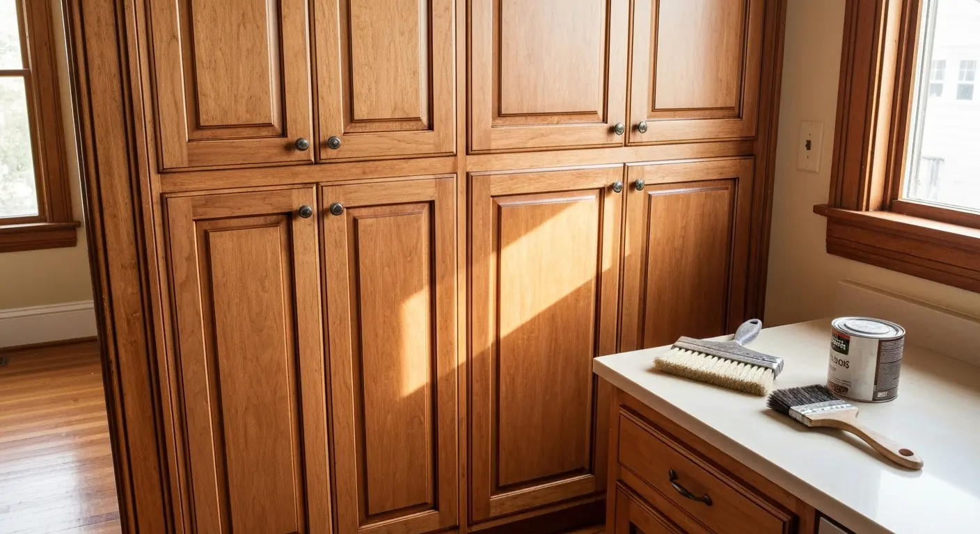 Custom cabinet refinishing