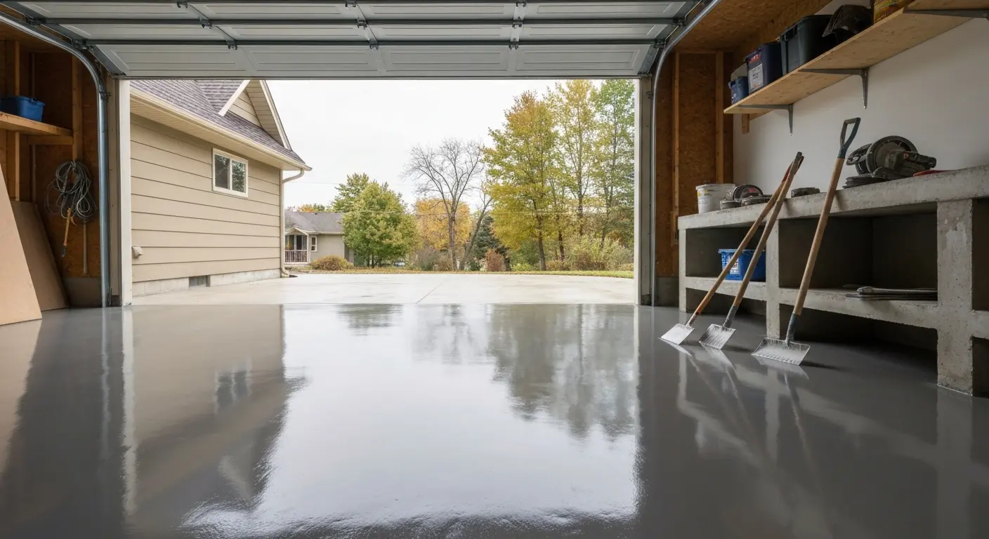 Epoxy garage floor