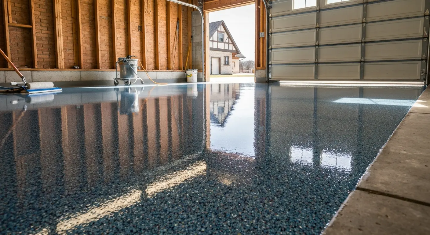 Epoxy floor coating