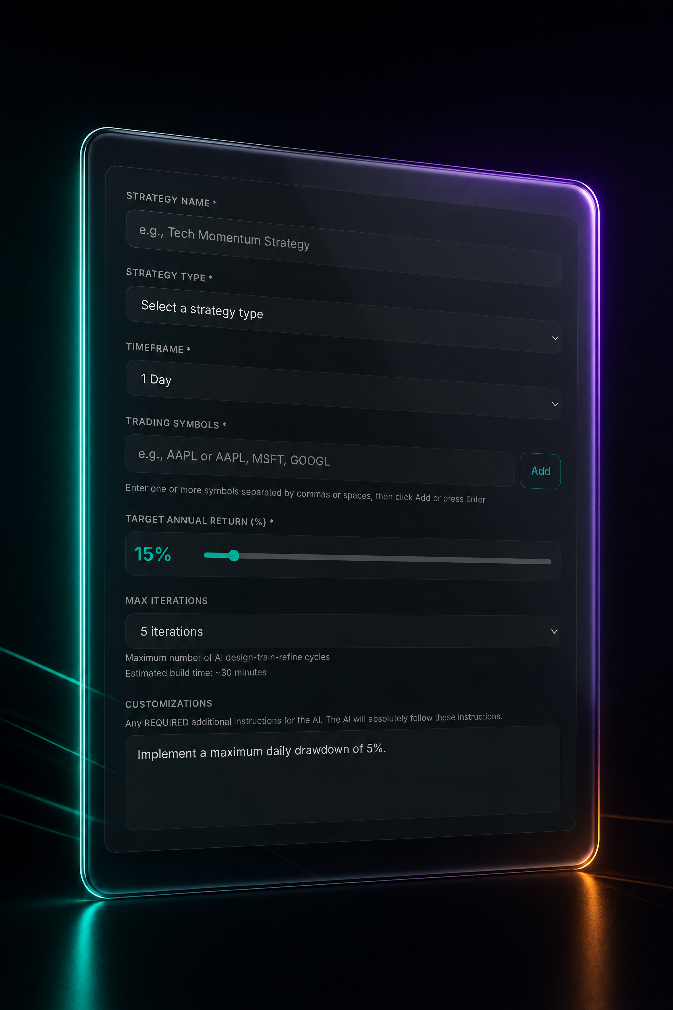 Oculus Advanced Mode UI