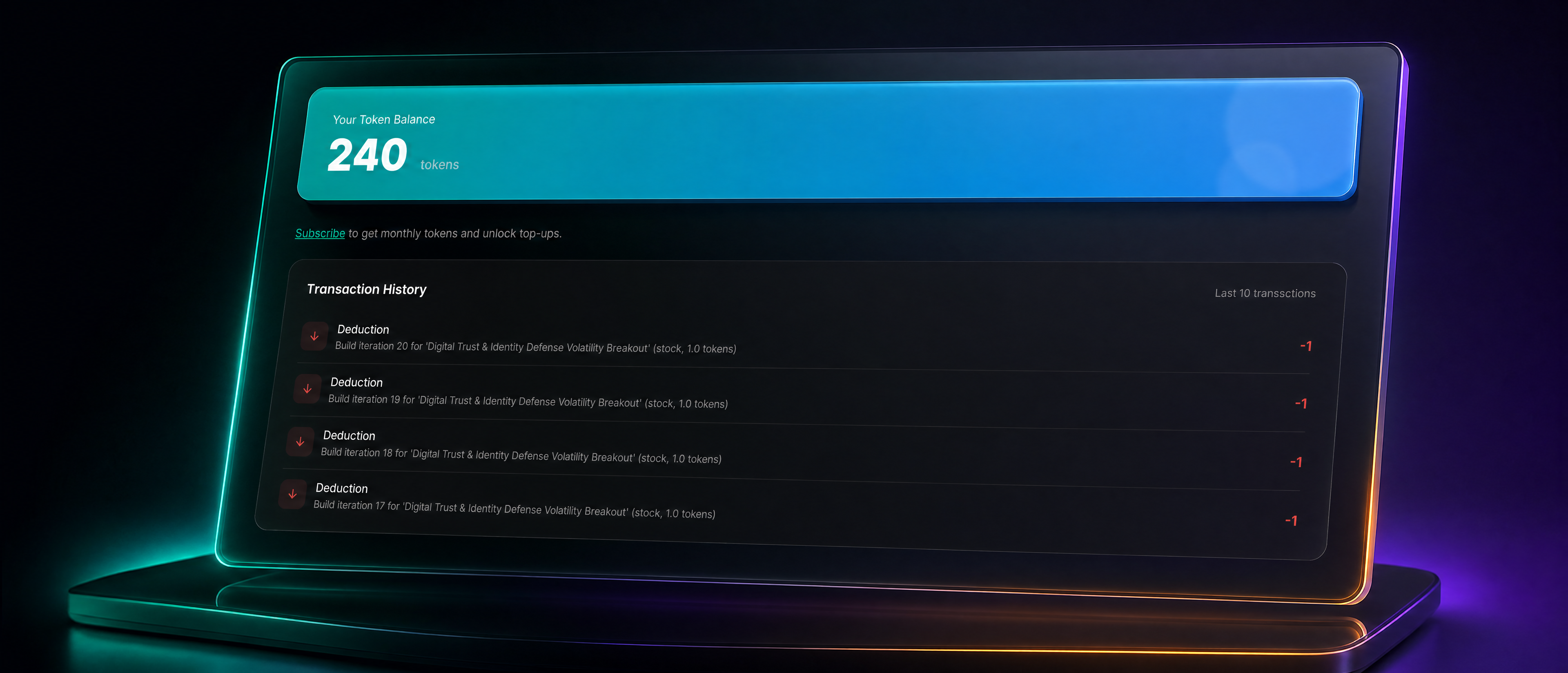 Oculus Algorithm Platform Dashboard