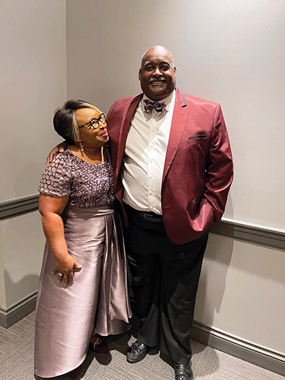 Dr. Dorothy P. Wilson with her husband, James