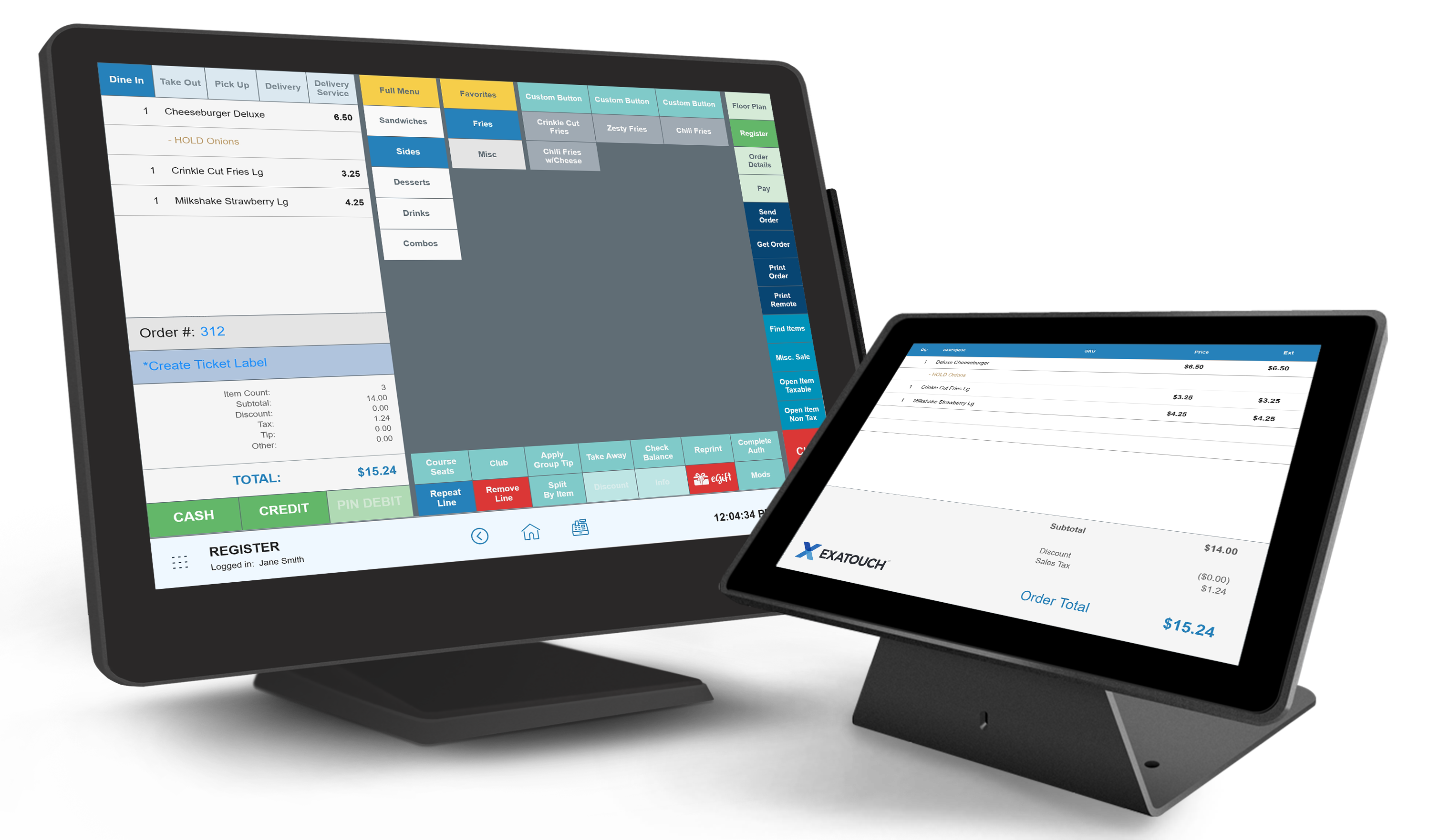 Exatouch point of sale system