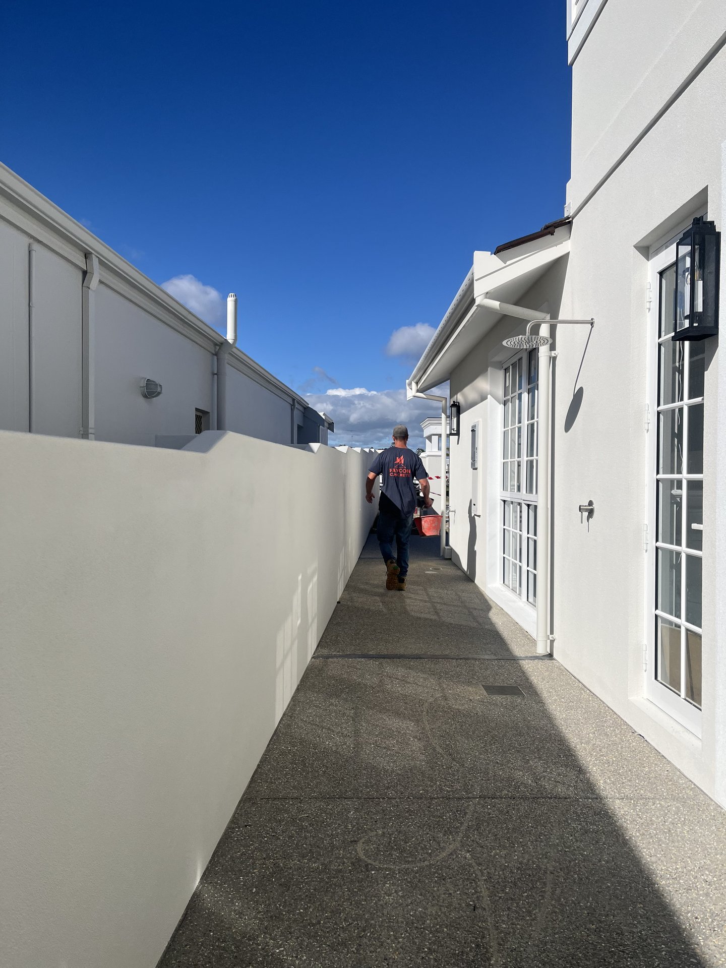 Aggregate concrete pathway project