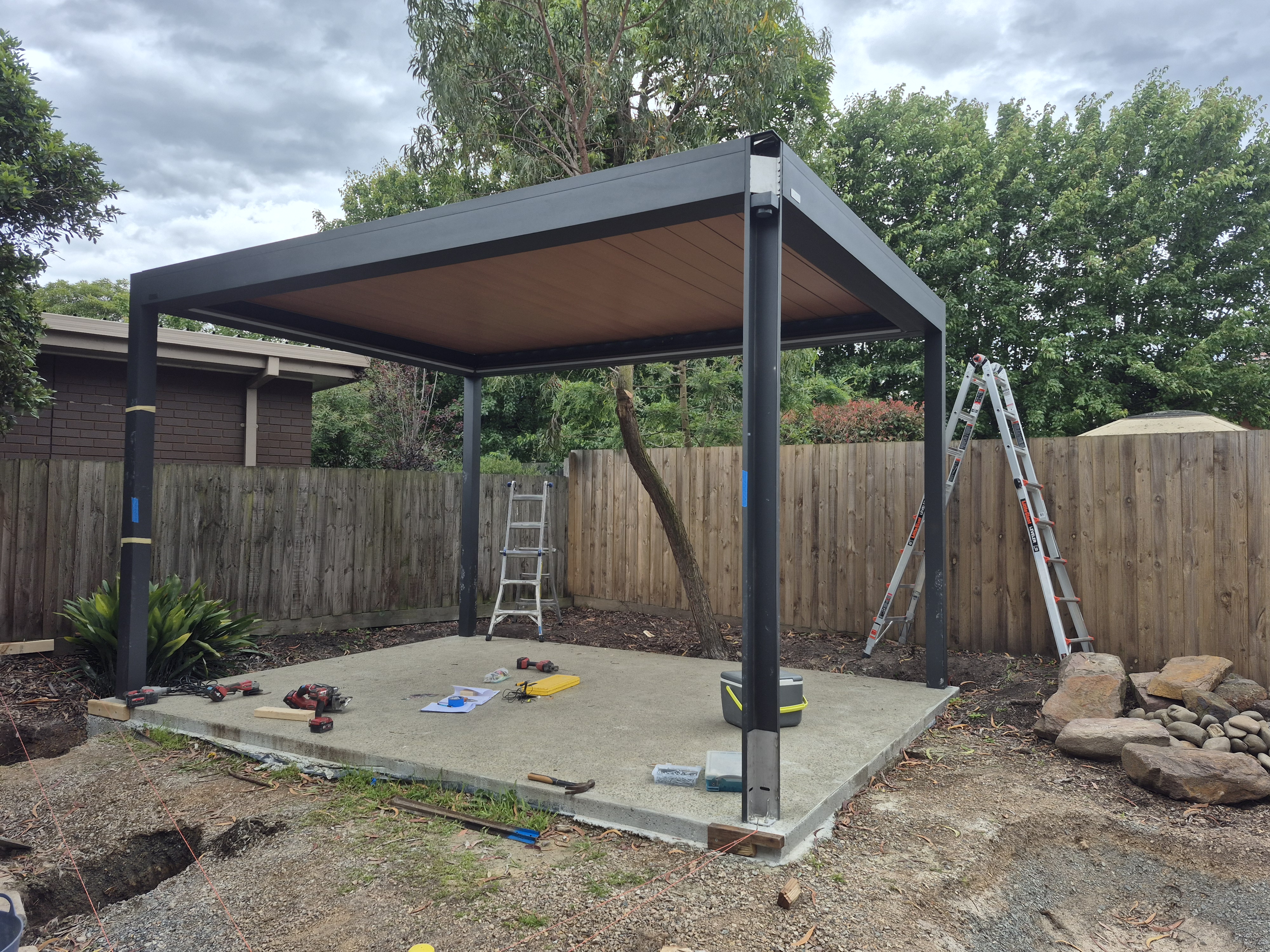 Custom timber deck built by Deadset Decks Melbourne