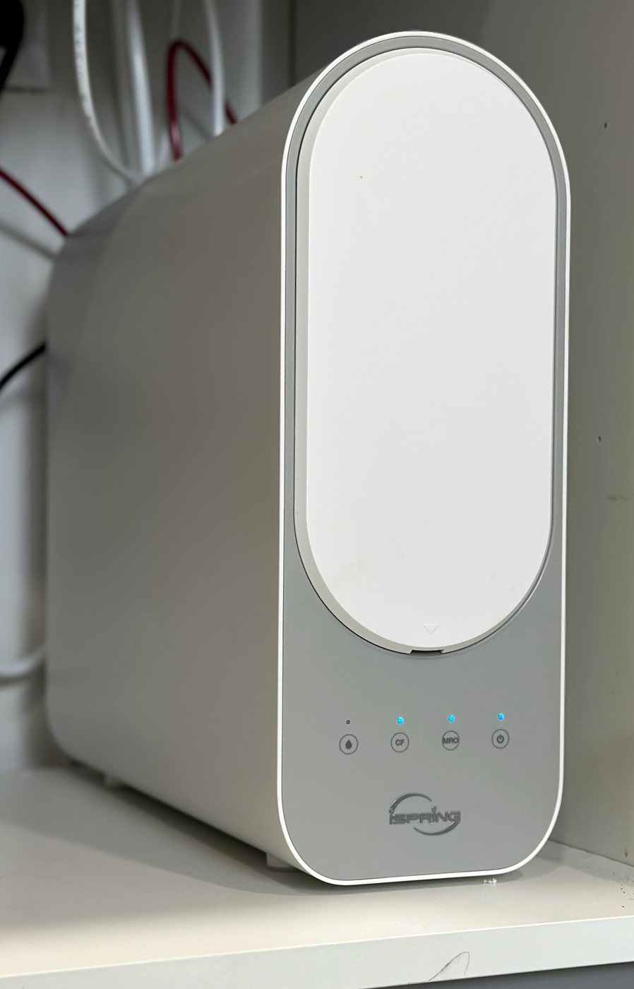Under-sink reverse osmosis system installed by Living Water