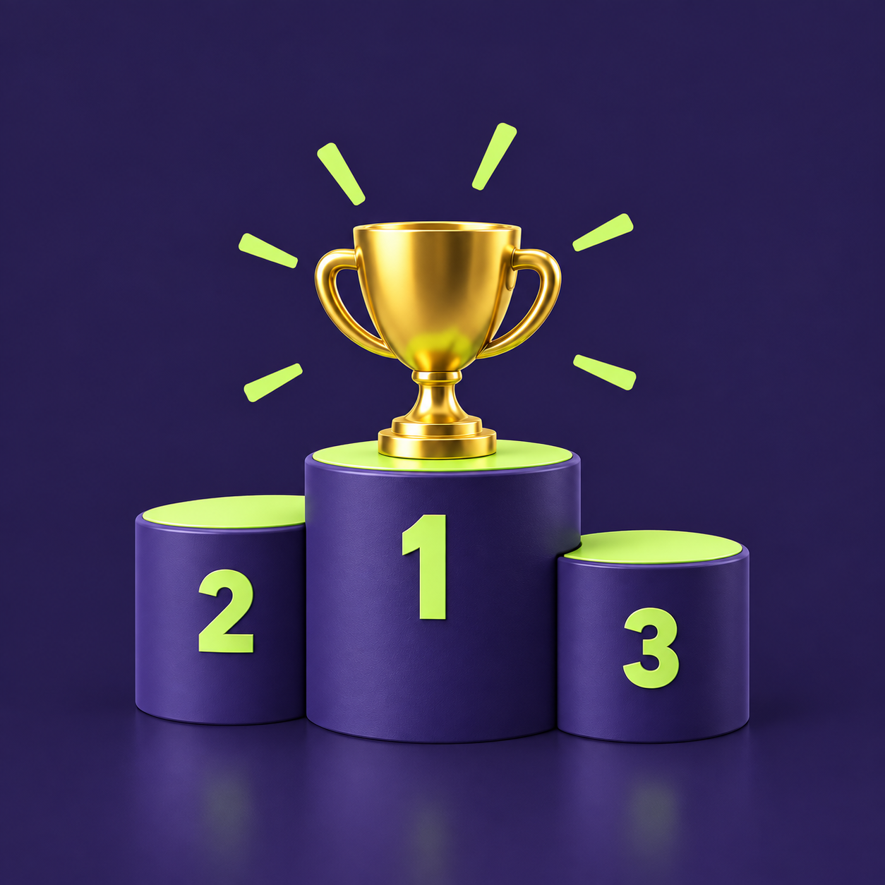 Podium z pucharem — Liga Zimnej Krwi