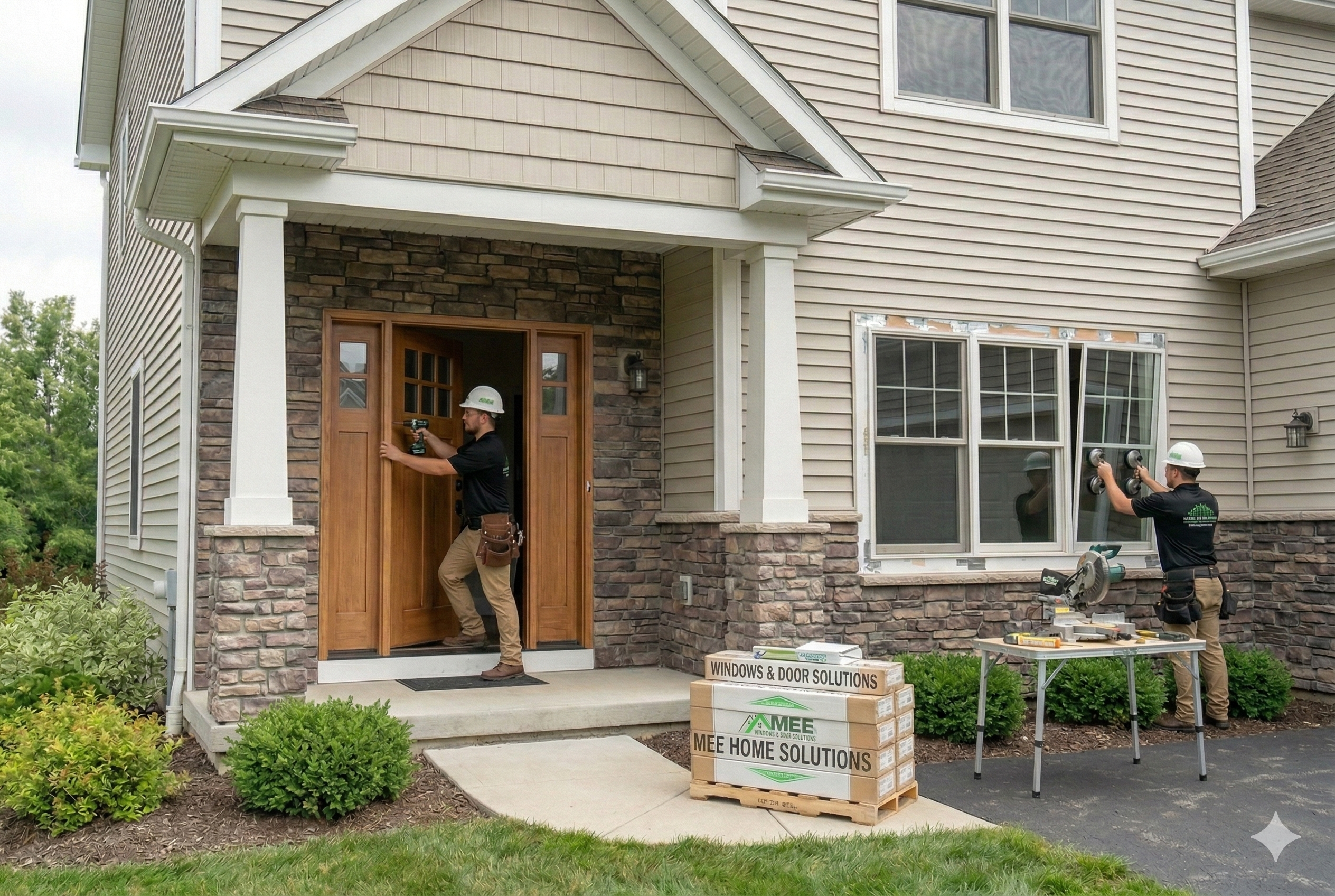 Window and door replacement contractor in Moline IL