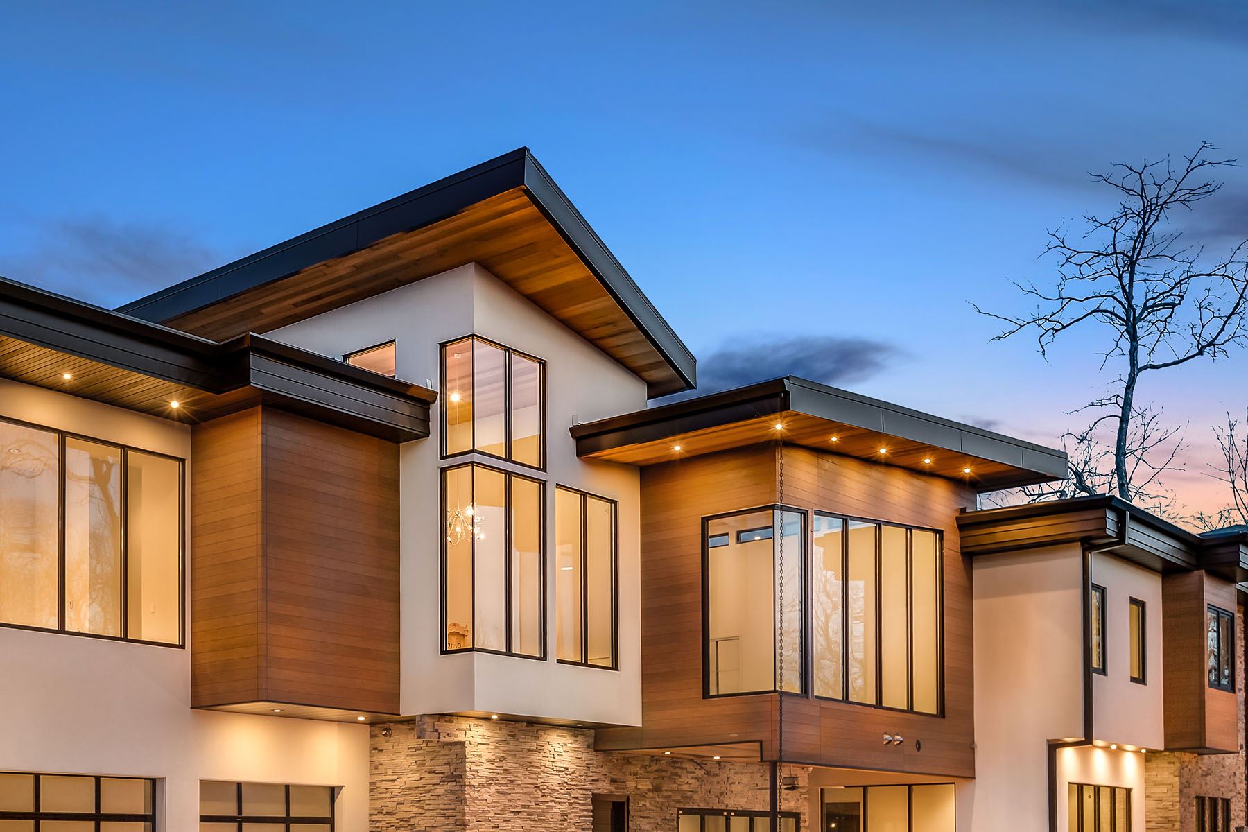 Stucco siding exterior finish on home in Moline Illinois