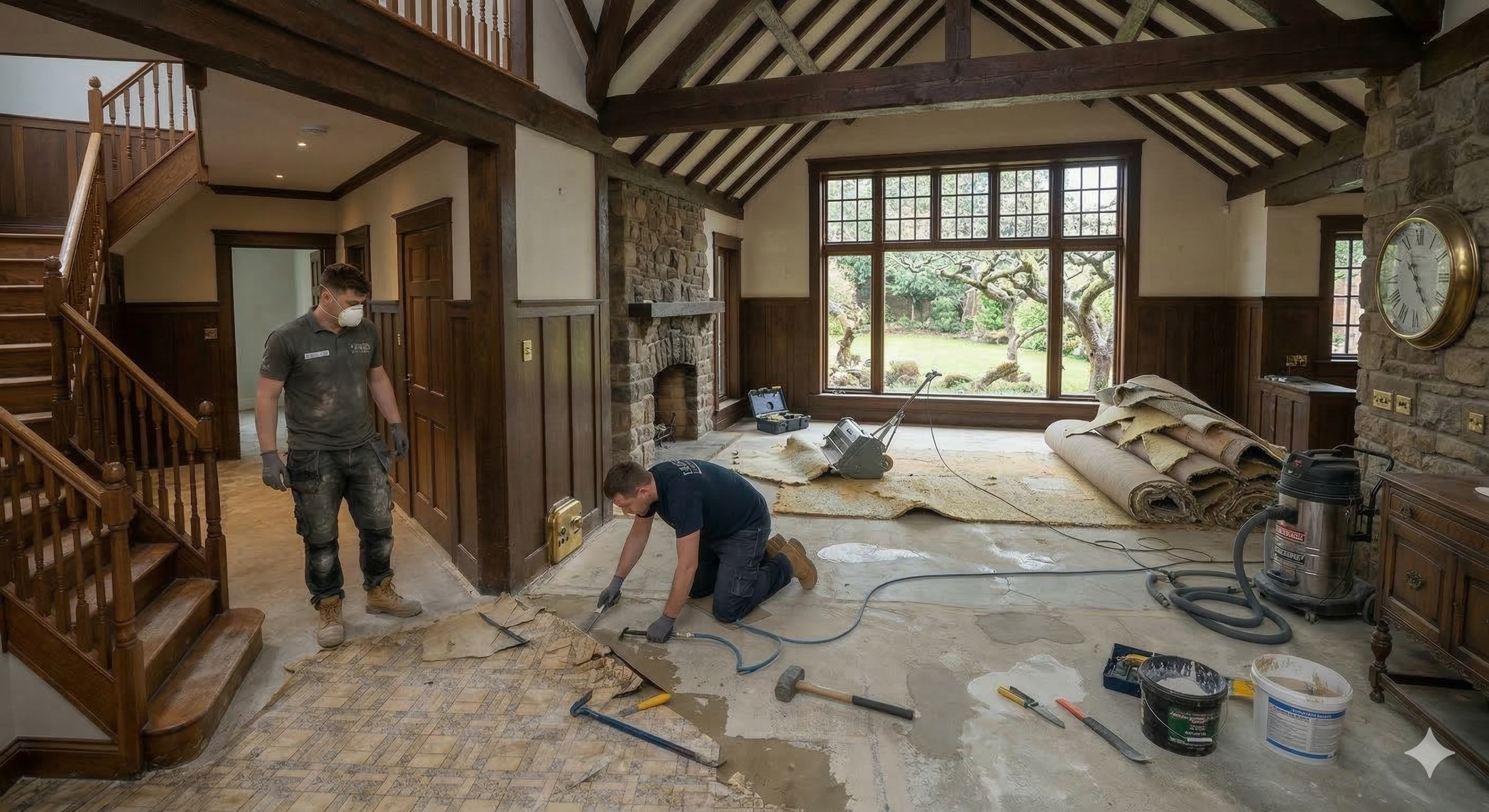 Subfloor preparation flooring installation Moline Illinois