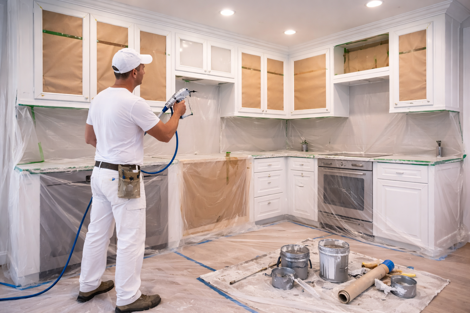 Cabinet and built-in painting services in Geneseo Illinois
