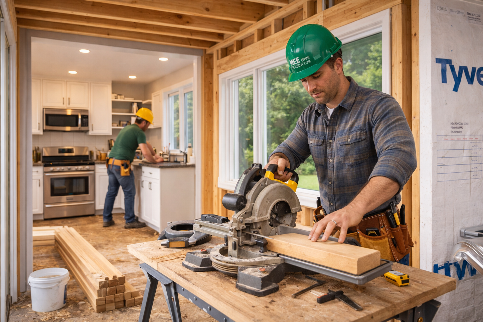 Bump-out home addition project in Moline Illinois