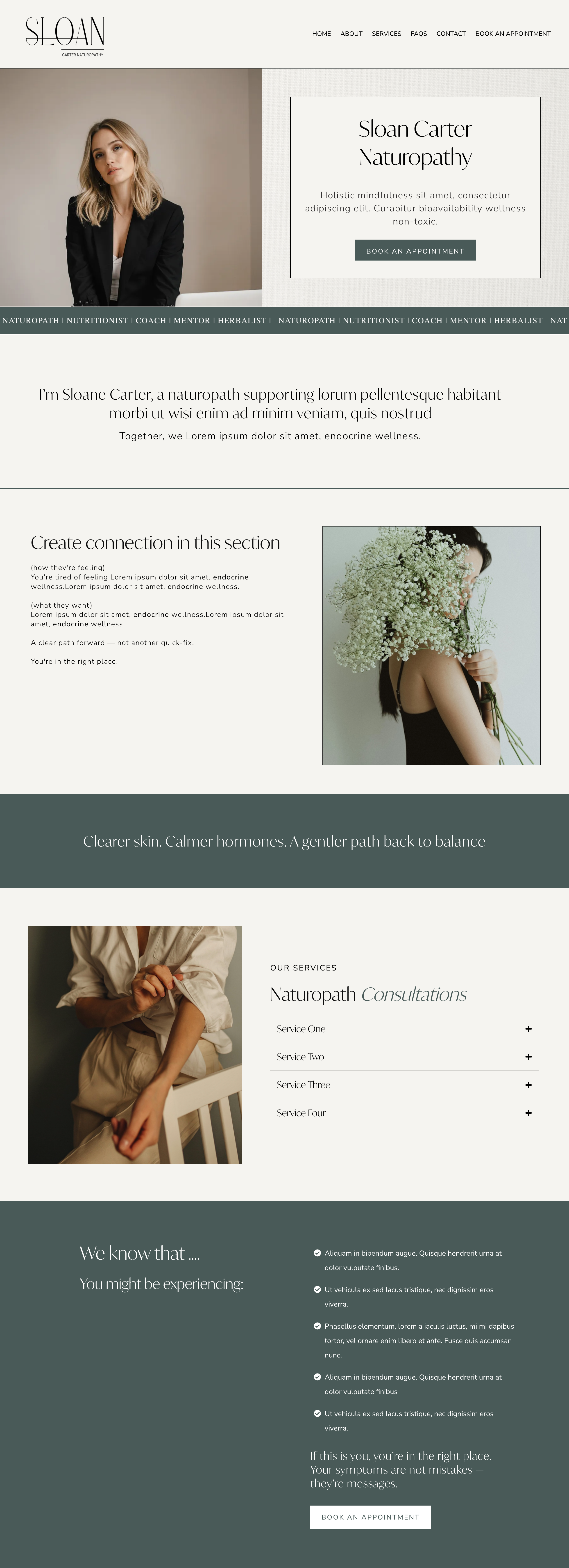 Sloan health and wellness website template