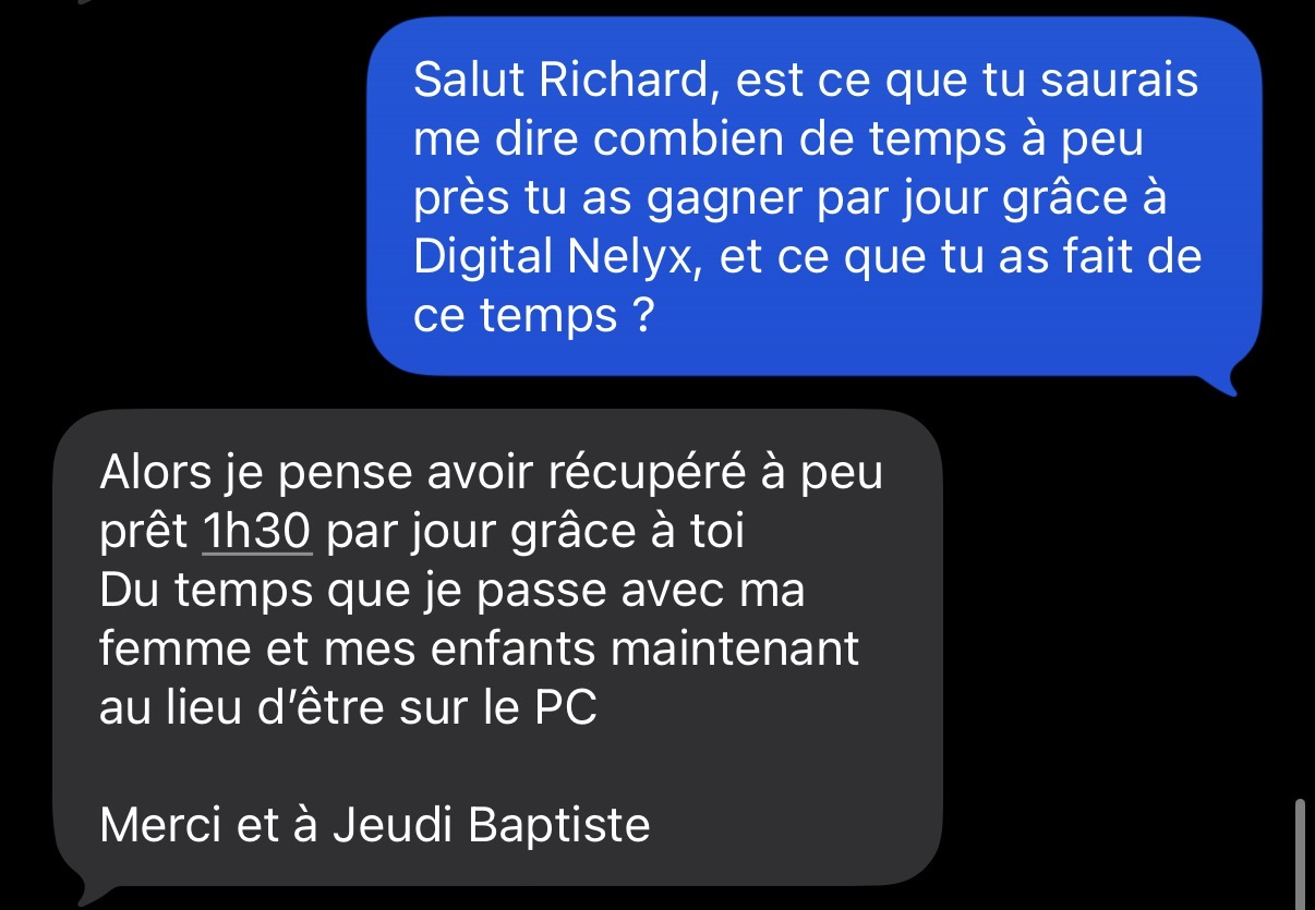 Temoignage client Digital Nelyx