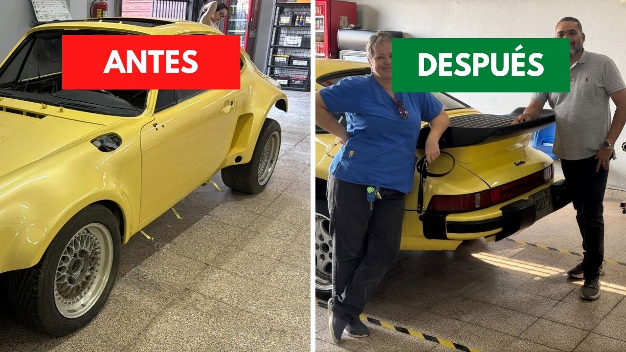 Porsche antes y después en Sega Motors