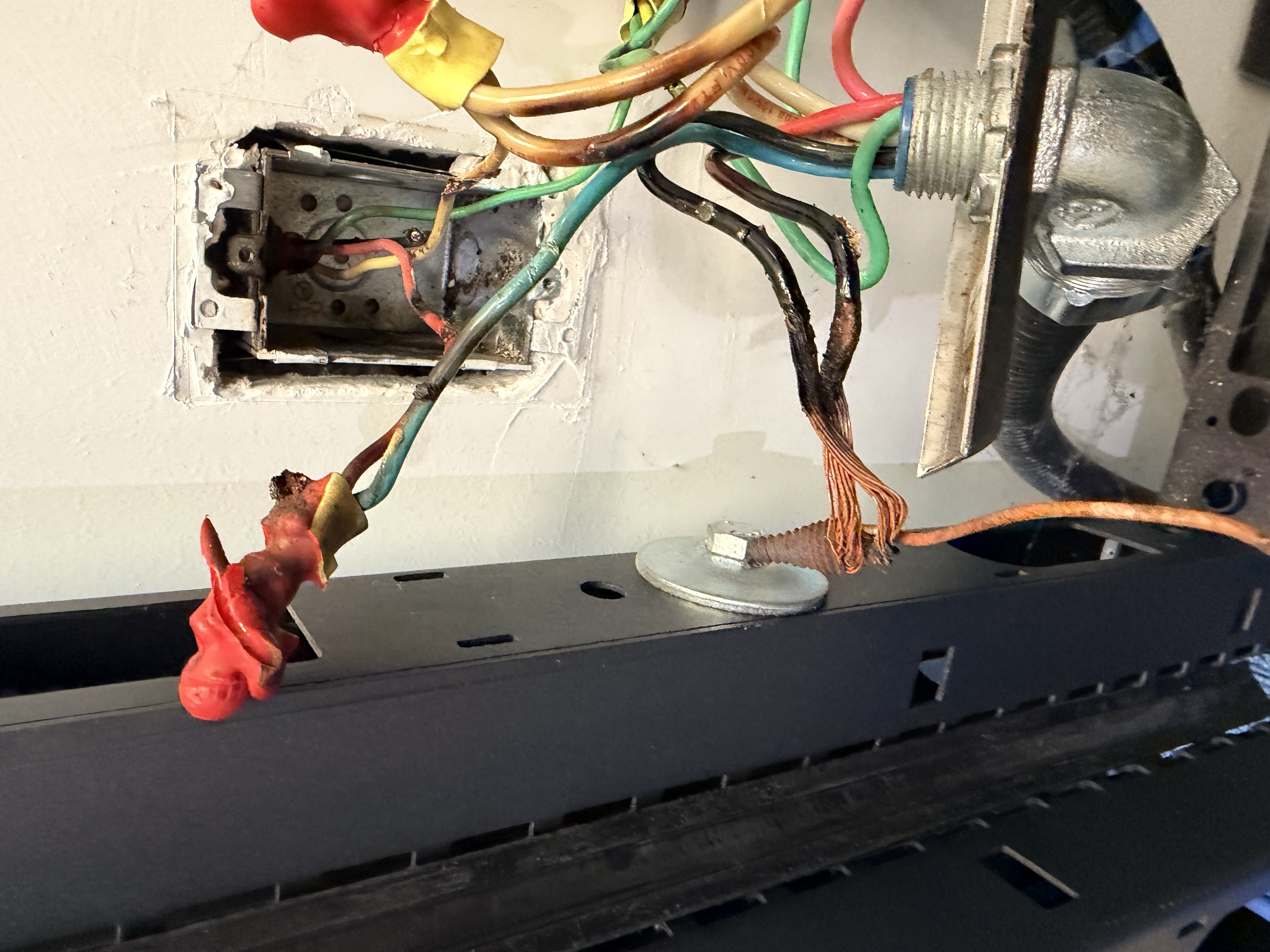 burnt wiring 