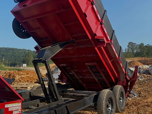 Dump-Trailer-Lifting-Load-Site
