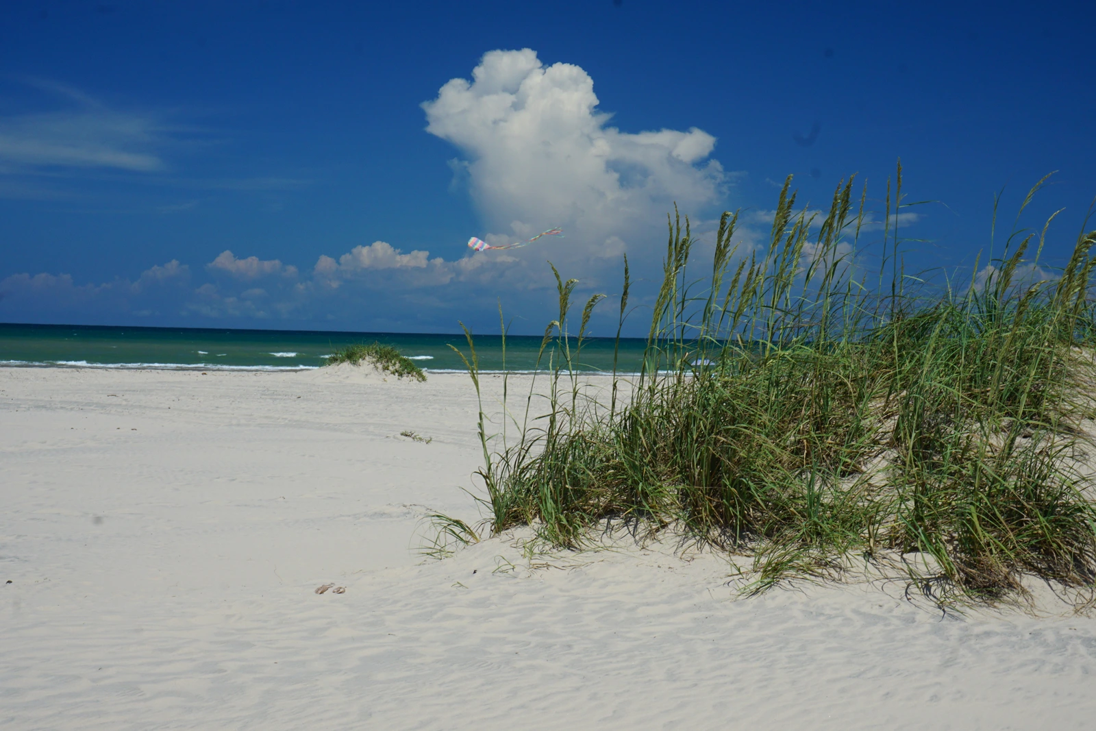 Coastal geology and barrier islands aerial view