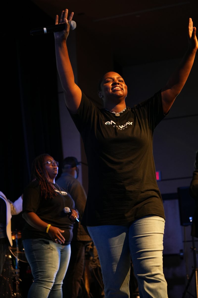 Worship inside a full Sunday service