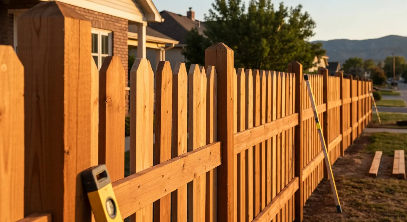 Wood fence replacement