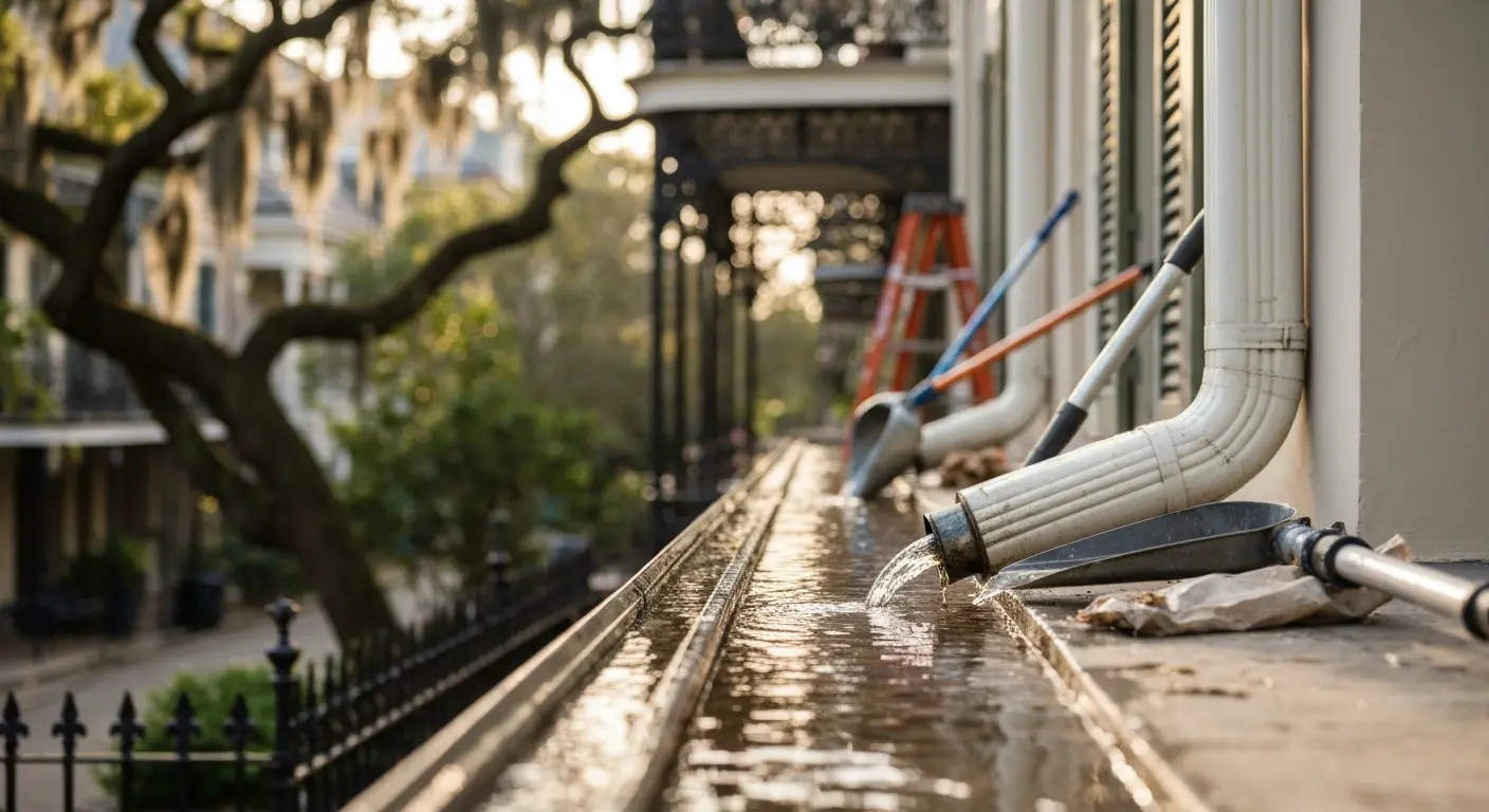 Gutter cleaning service