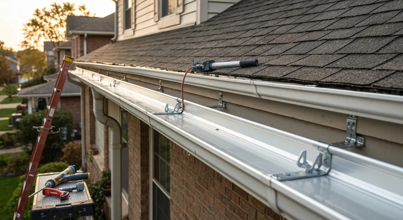 Gutter repair near downtown Lafayette