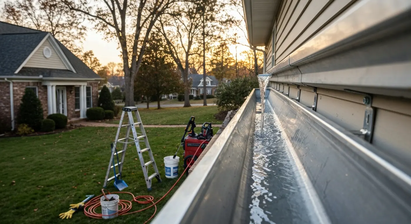 Gutter repair and cleaning