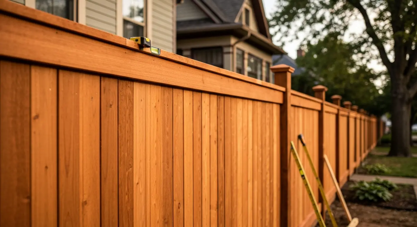 Custom wood fence Lafayette