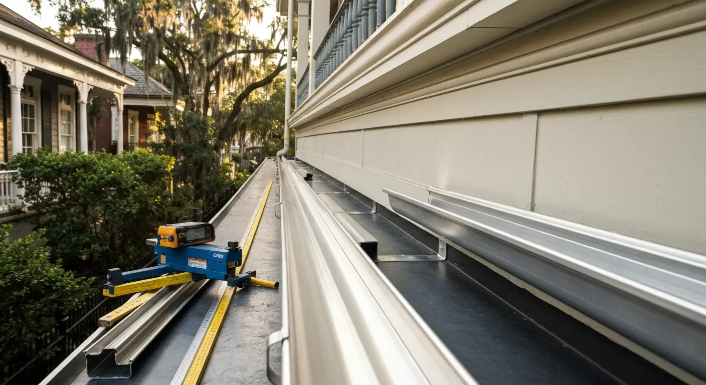 New gutter installation