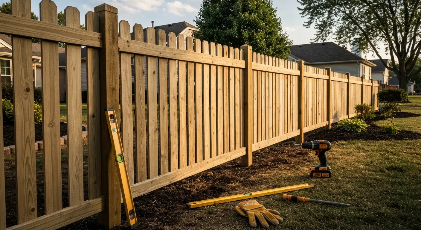 Residential fence installation Lafayette