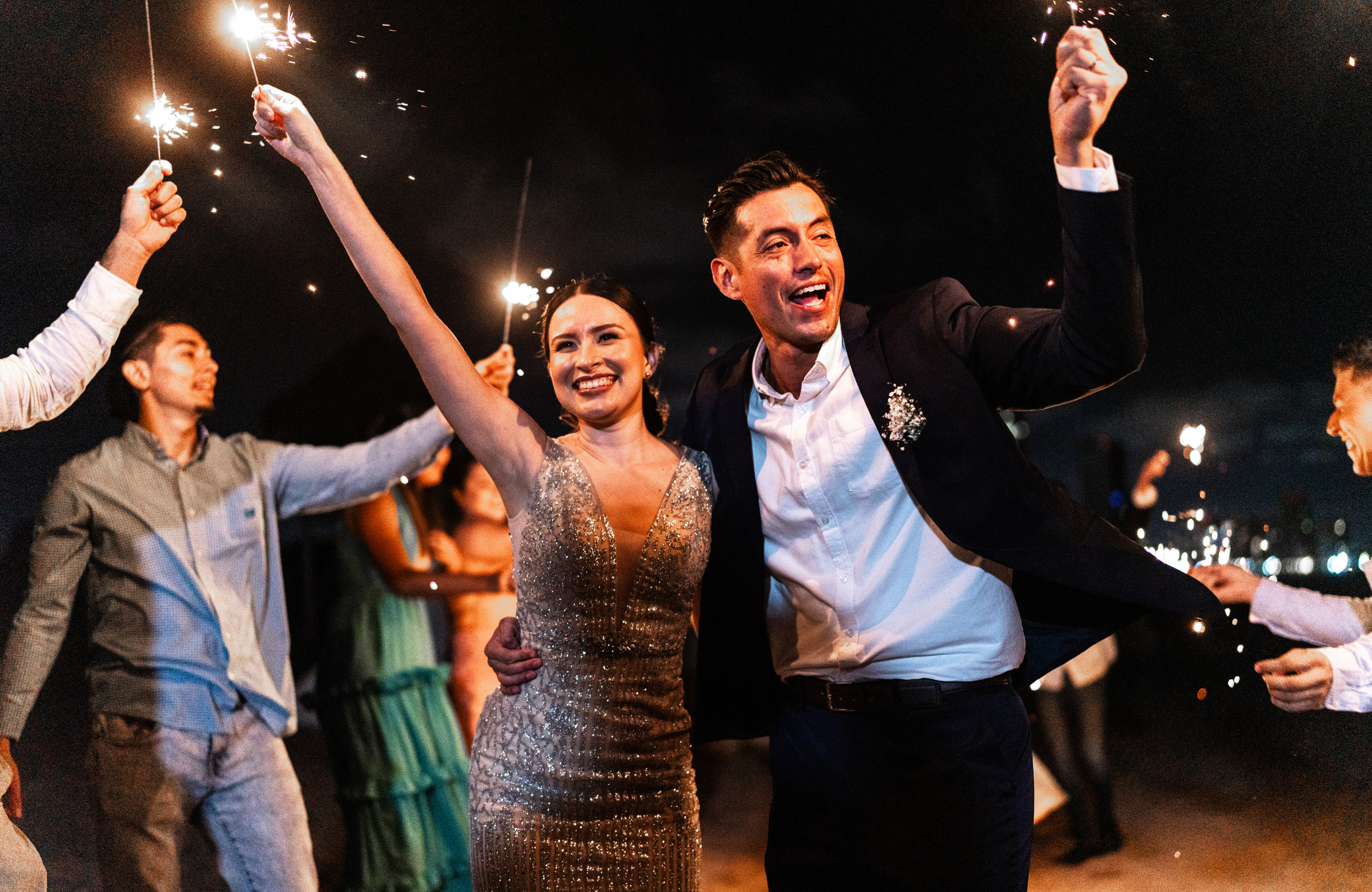 Wedding reception dance floor