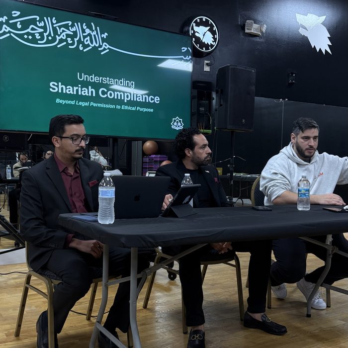 A panel talk at a community space