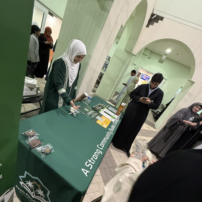 A member presenting her business at an SFMCC gathering