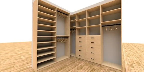 Level 3 Signature custom closet — Hardrock Maple finish