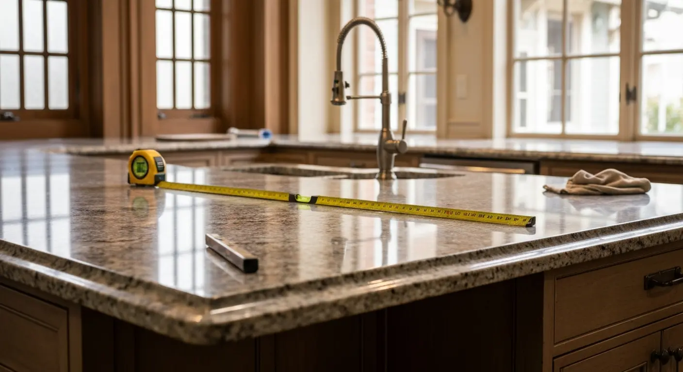 Kitchen countertop installation