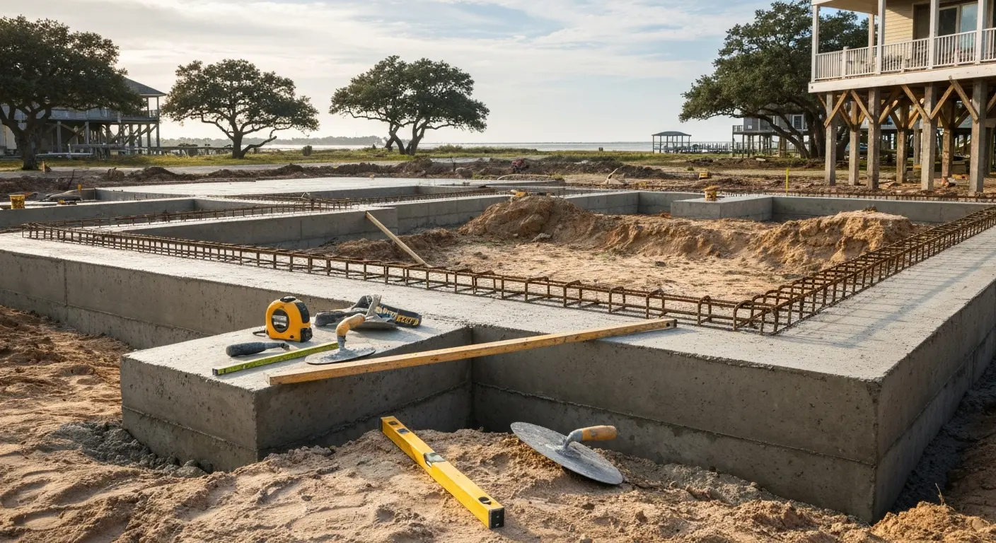 Concrete and foundation work in Galveston