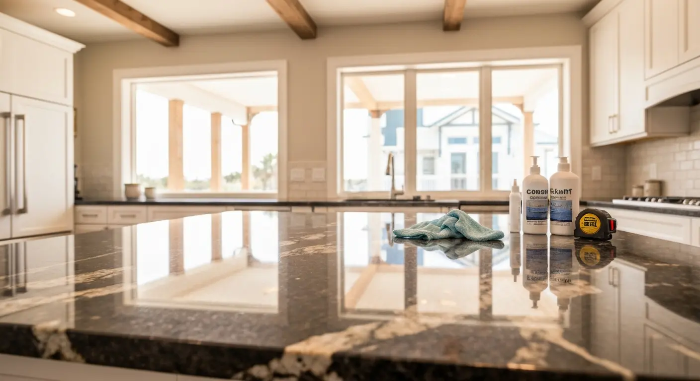 Granite countertop installation