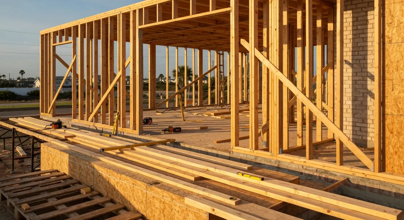 Home addition framing