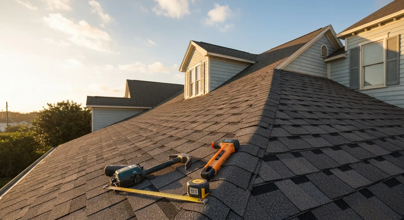 New roof installation in Galveston