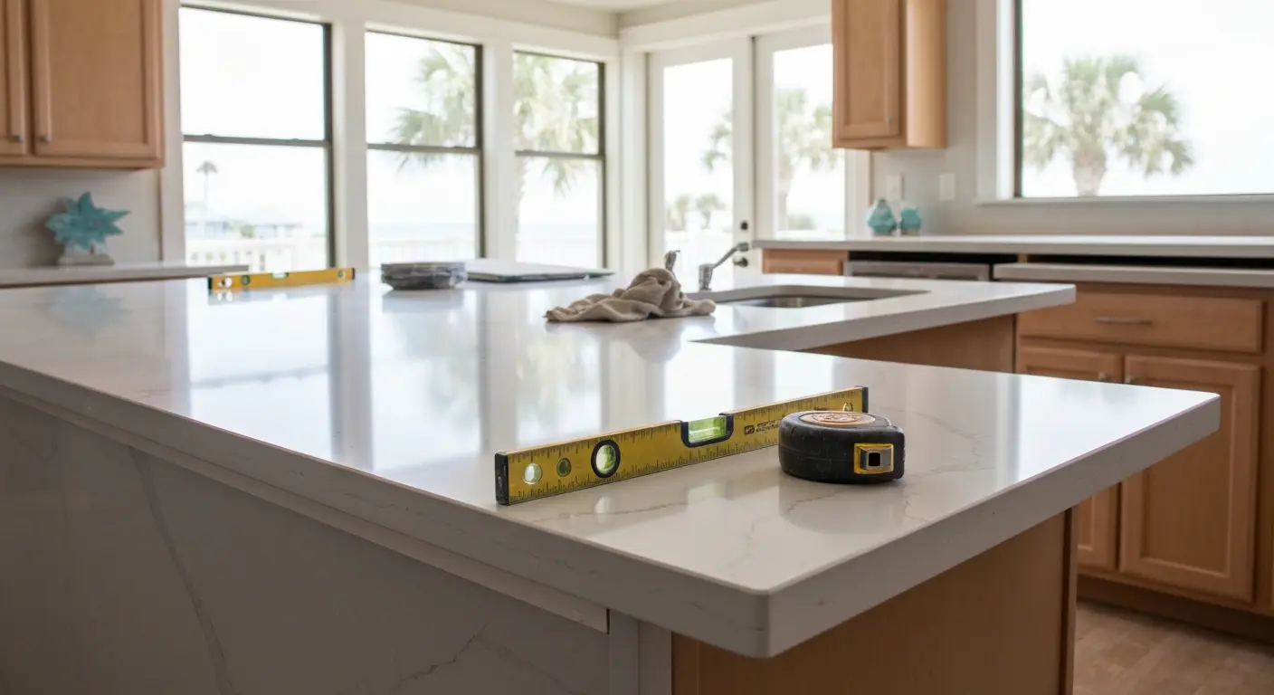 Quartz countertop project