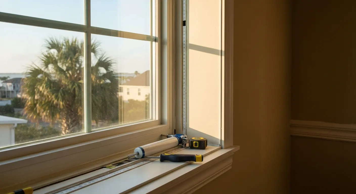 Residential window installation