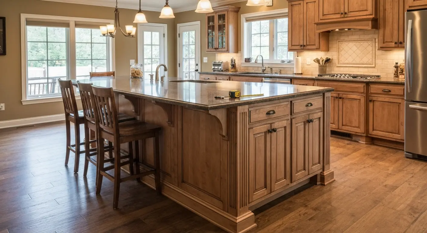 Kitchen island detail