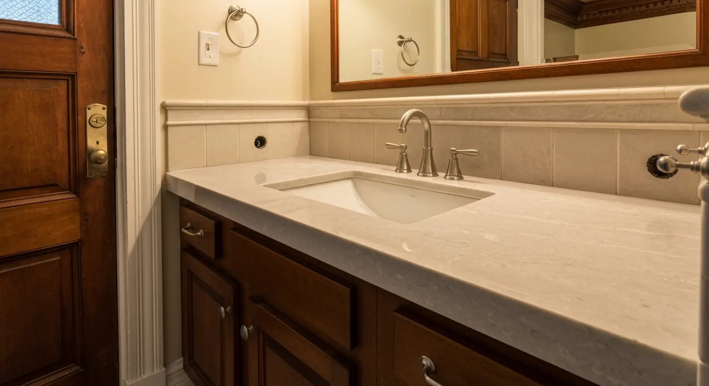 Bathroom countertop and sink