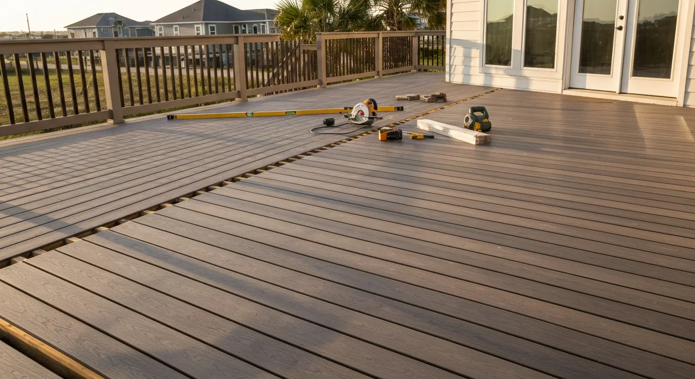 Composite deck replacement