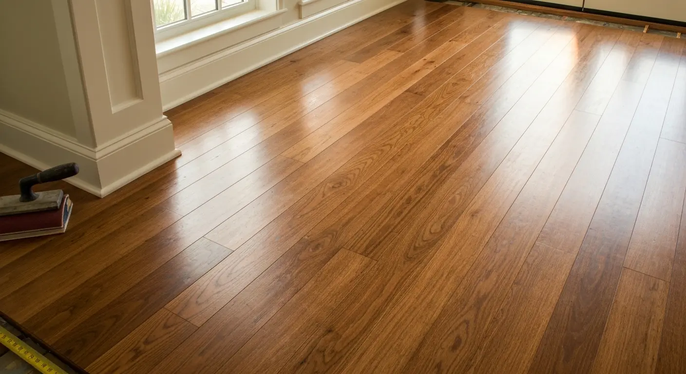 Hardwood flooring installation in Galveston