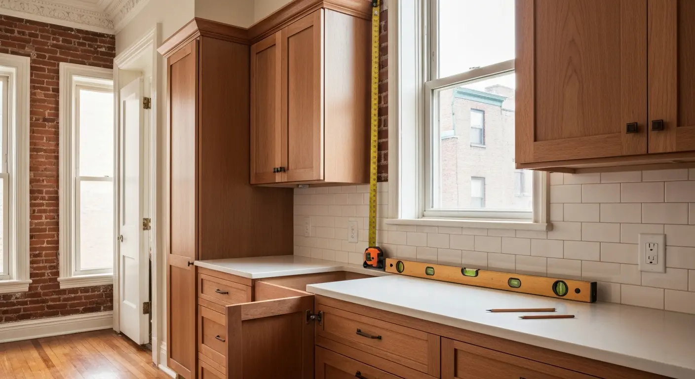 Custom cabinet installation