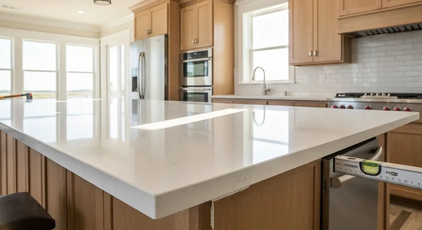 Kitchen countertop installation