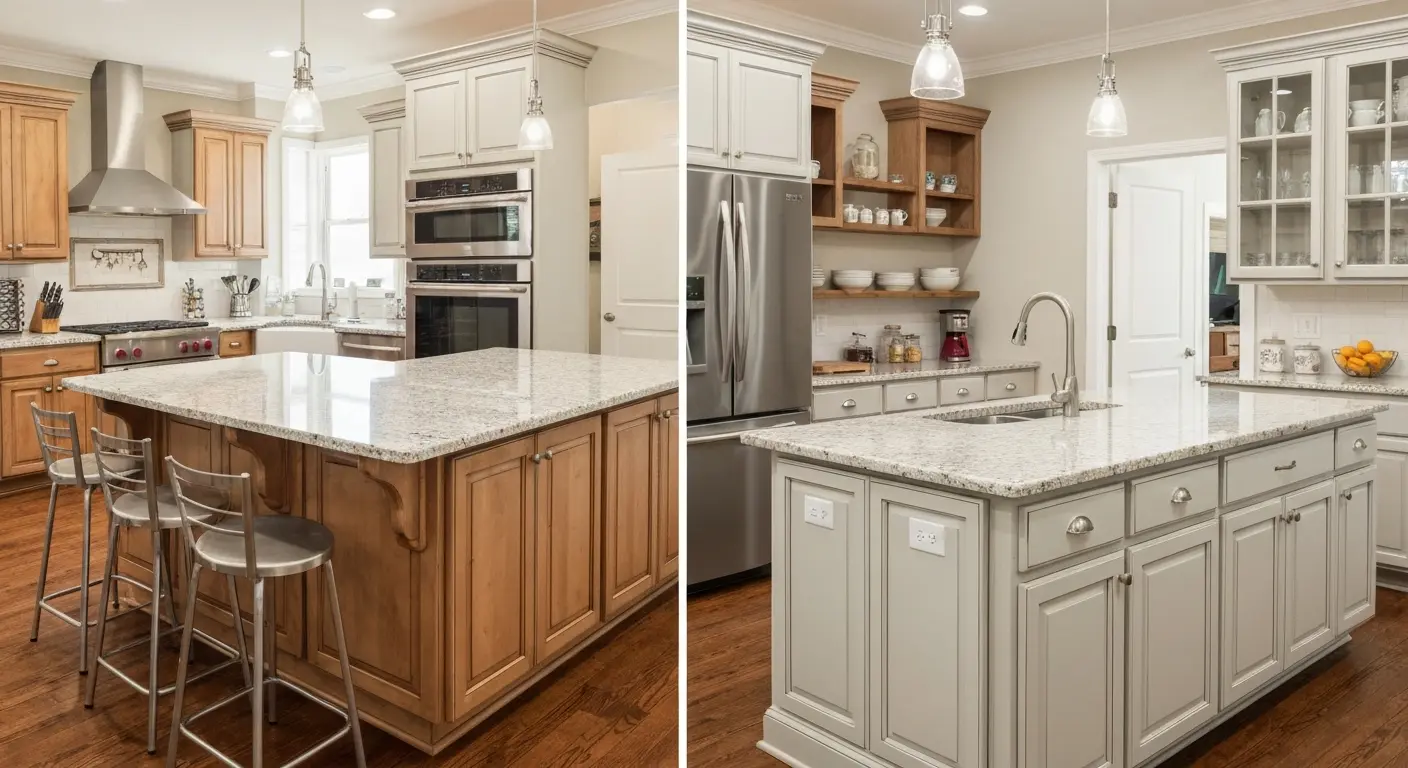 Various kitchen island shapes and sizes