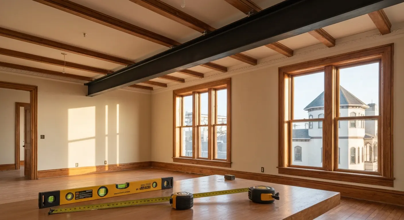 Load bearing wall removal in Galveston