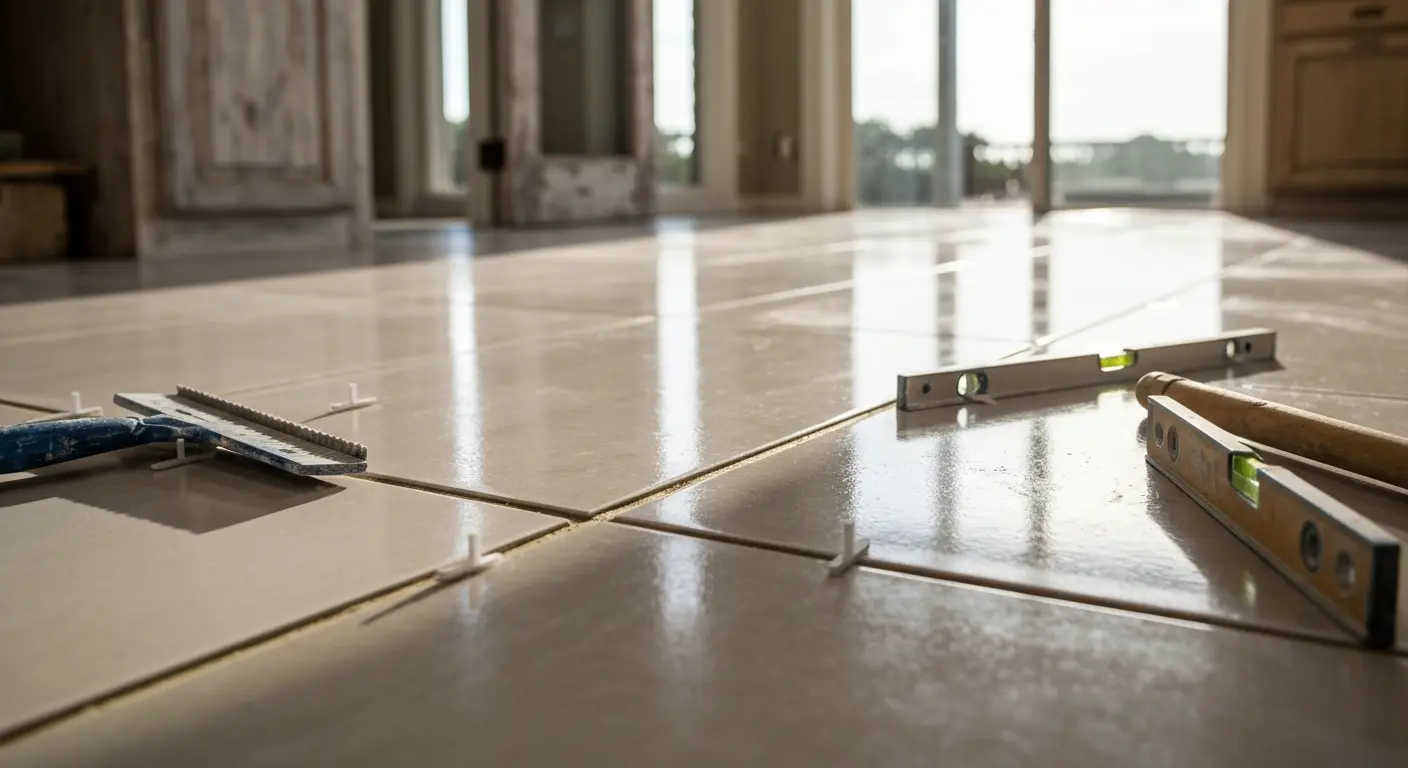Ceramic tile installation in Galveston